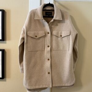 Banana Republic Womens Beige Shacket! Size XS
